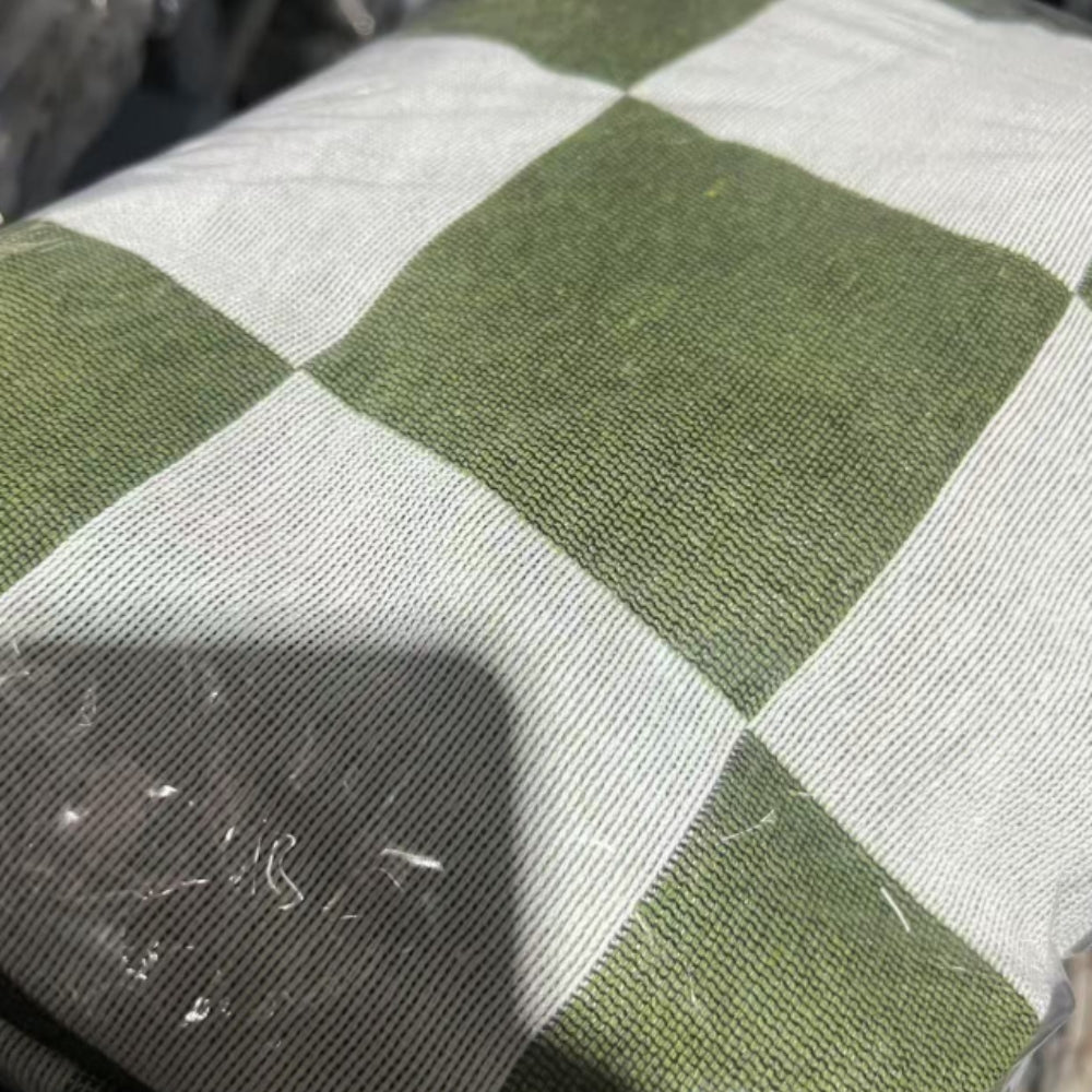 Gecontroleerde Picknickdeken 130x180 cm met Franje | Zacht Microfiber Breiwerk | Lichtgewicht All-Seizoen Deken | Binnen- en Buiten Gebruik