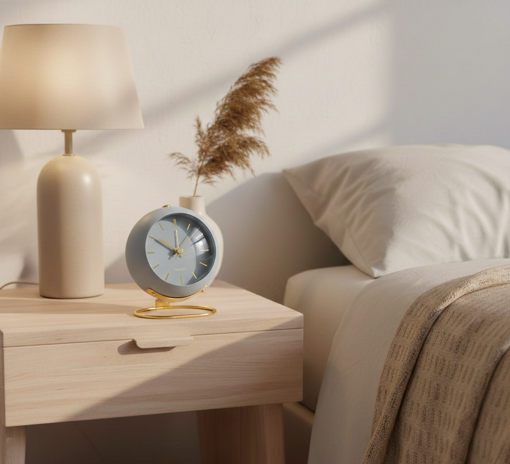 Buzzley Retro Wecker | Lautloos Uurwerk | Vintage Design | Metaalbehuizing