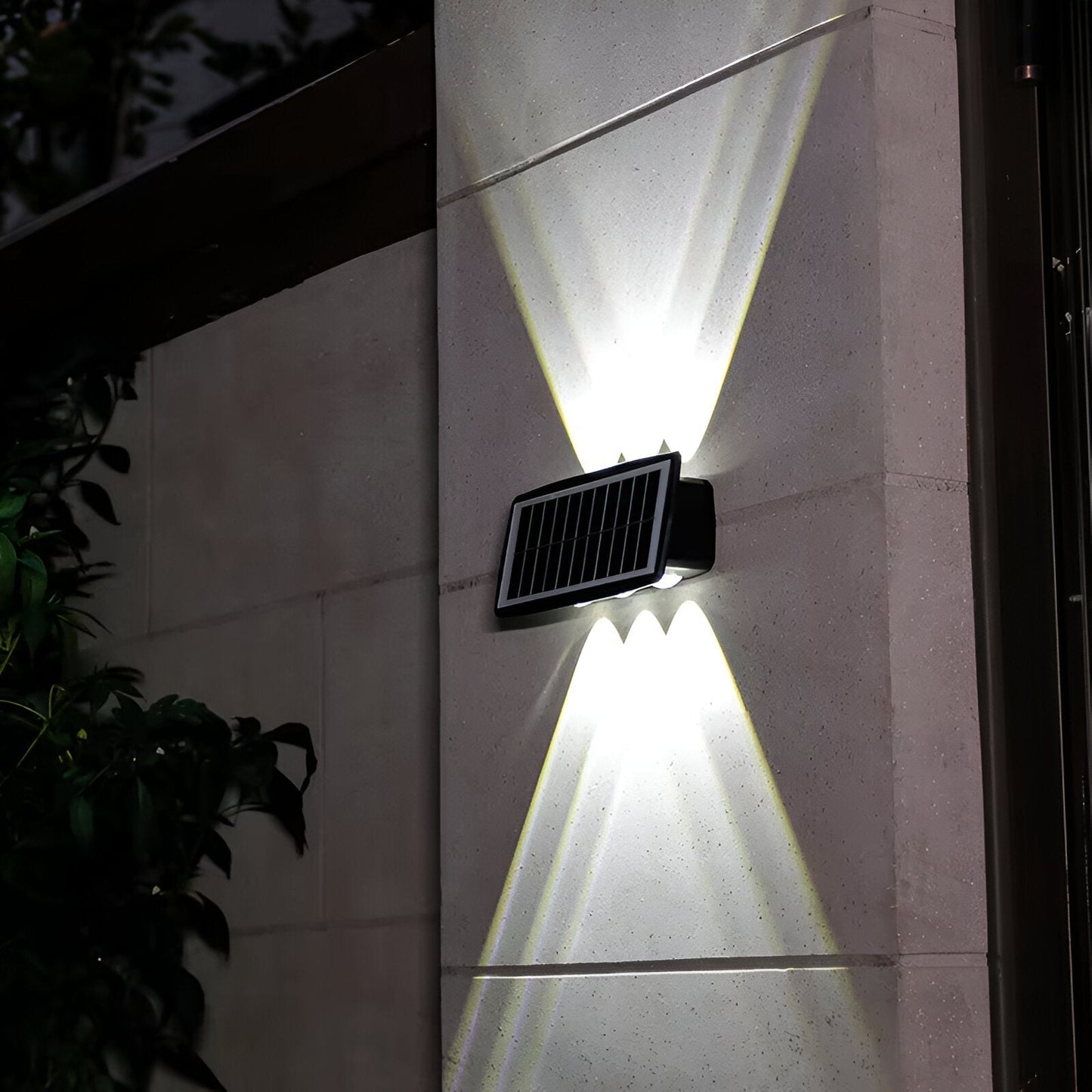 Auristia Solar LED Wall Lamp Up & Down | Waterproof Outdoor Wall Light | IP65 Wireless Facade Lighting