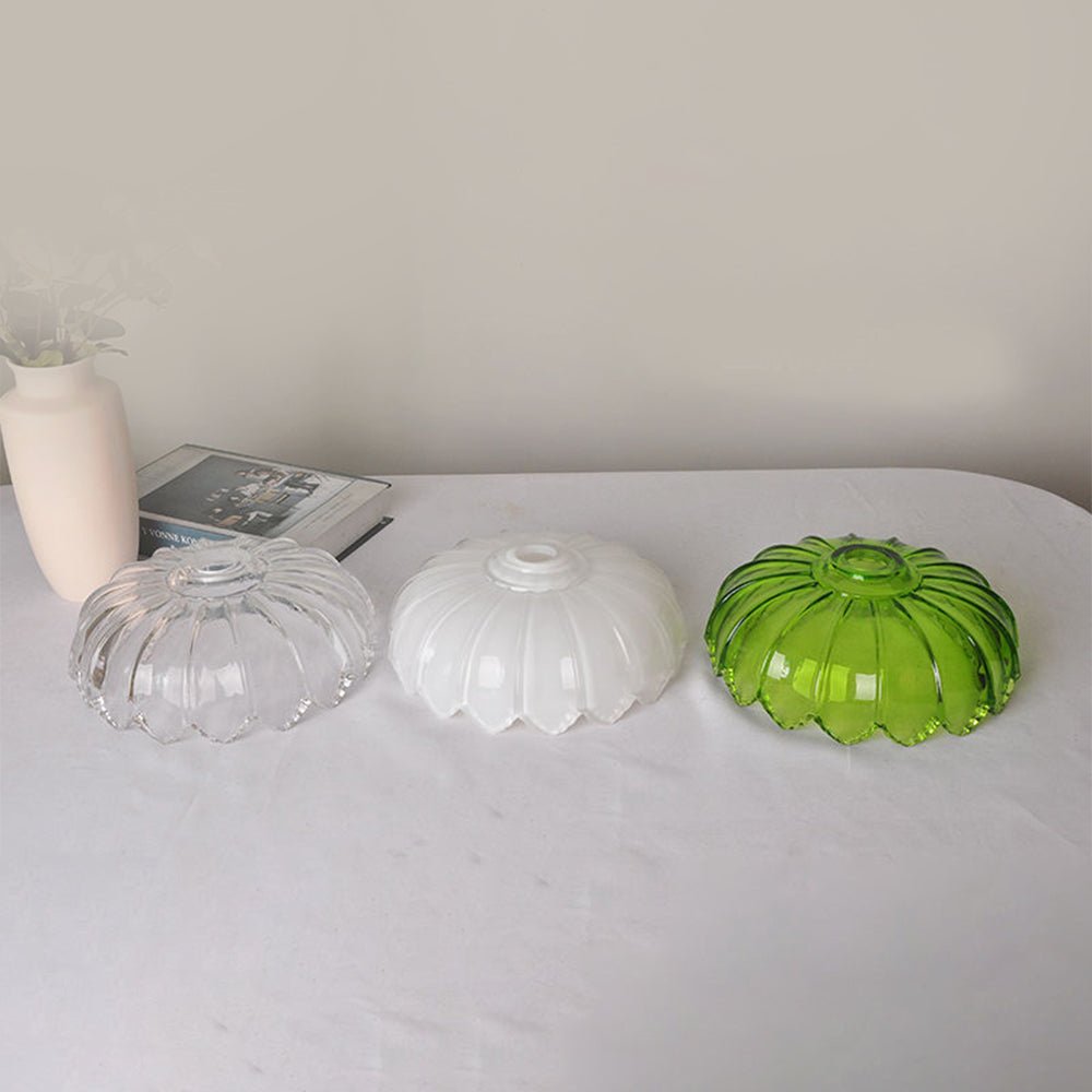 Vintage Glass Flower Pendant Lamp