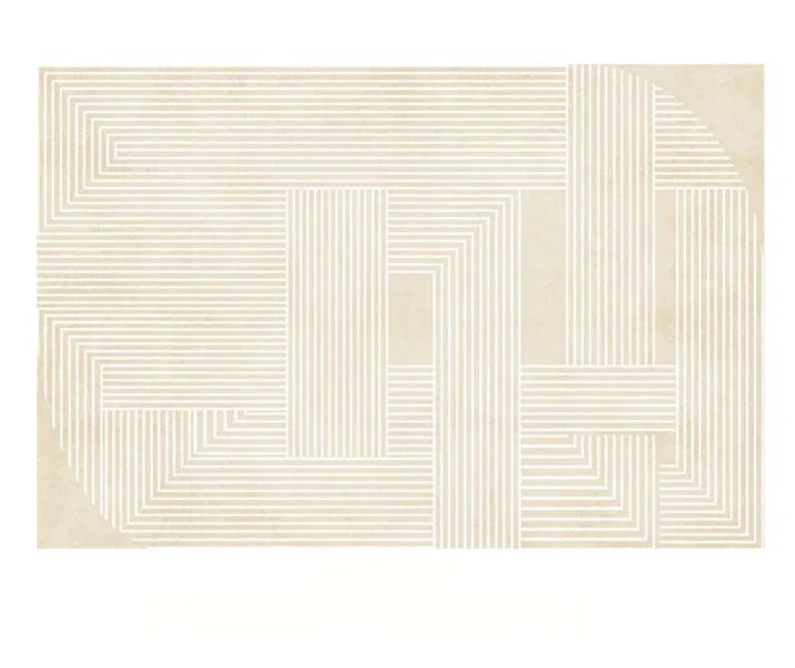 Thalirion Japanese Minimalist Area Rug | Plush Soft Non-Slip Carpet | Large Bedroom & Living Room Floor Rug