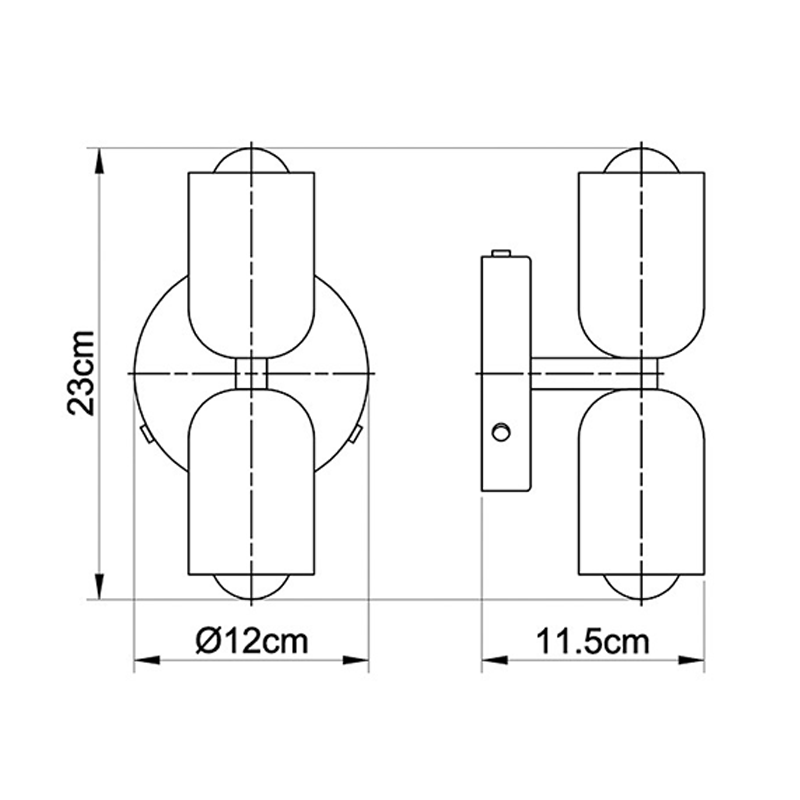 Elegant Acrylic Up-Down Wall Lamp