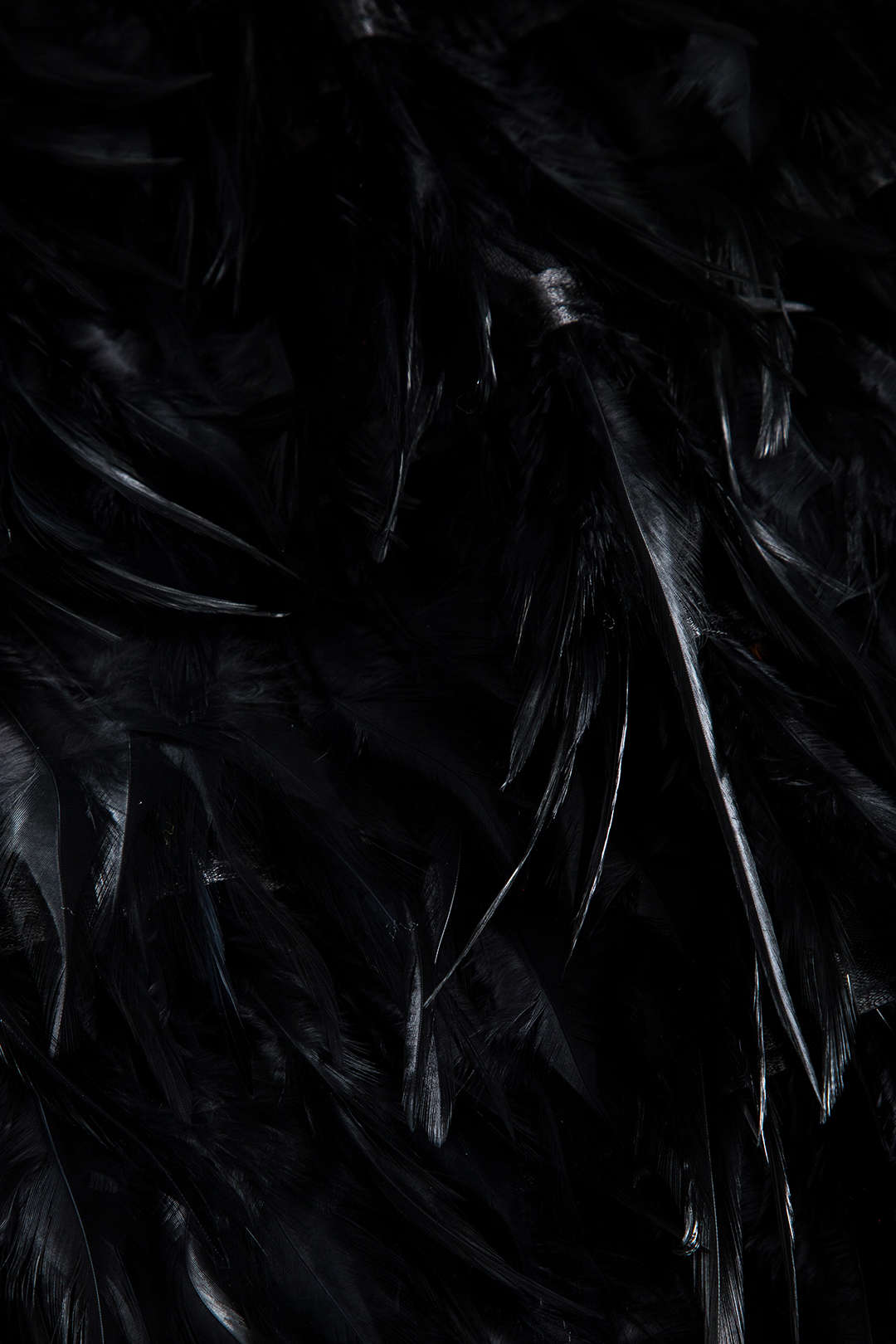 Feather V-Neck Bow Sleeveless Mini Dress 