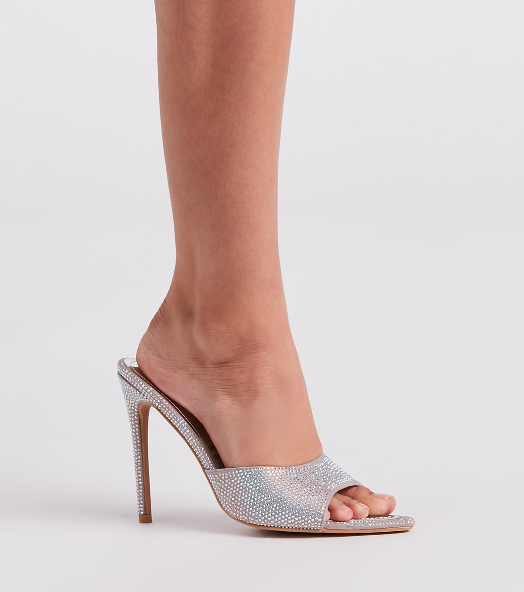 Enchant In Strass Stiletto Mules