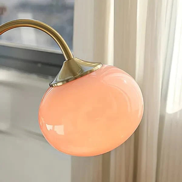 Marshmallow Metal and Glass Table Lamp