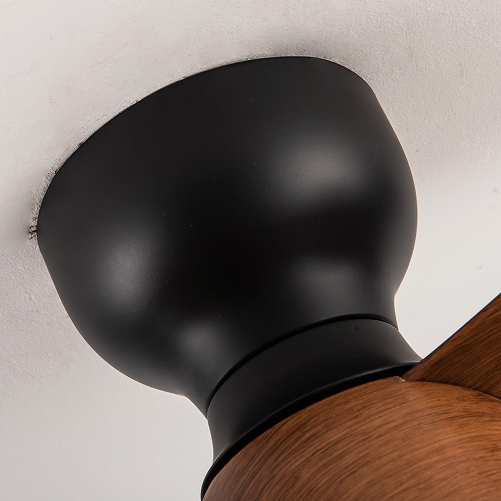 Ceiling Fan with LED Light for Bedroom | Modern Wooden Style Fan Light | 3 Color Temperature | Remote Control | 22" (54cm)