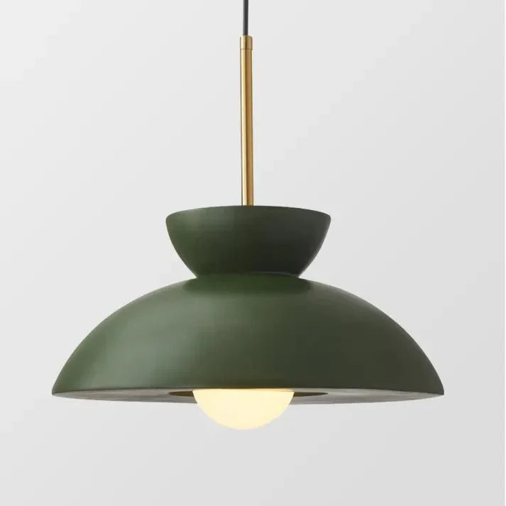 Scandinavian Pendant Lamp for Dining Room | Augustus Minimalist Metal Resin Design | E26/E27 Socket | Adjustable 1.5m Cable