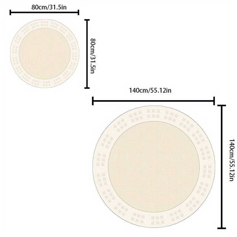 LunaWeave | Harmonious Cream Rug | Soft, Non-Slip & Washable – Elegant Design for Stylish Living Spaces