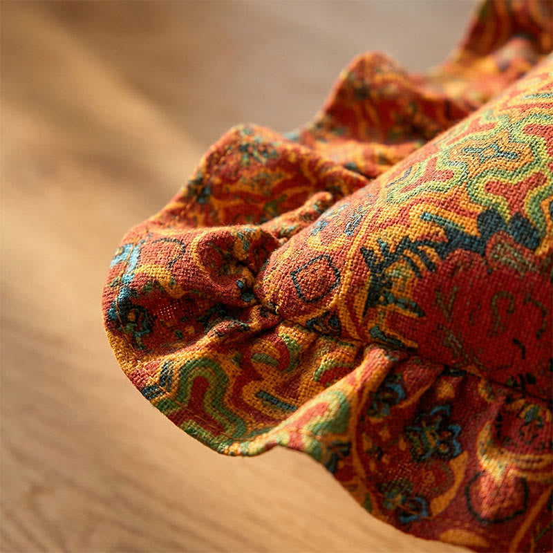 Marokkaanse Geometrische Rimpel Sierkussen | Boho Decoratieve Kussen met Kwasten | Zachte Polyester Buitenhoes | 45×45cm Sofa & Slaapkamer Accent