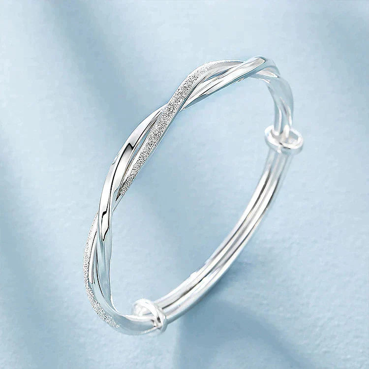 Charlotte | Twisted Silver Bracelet 