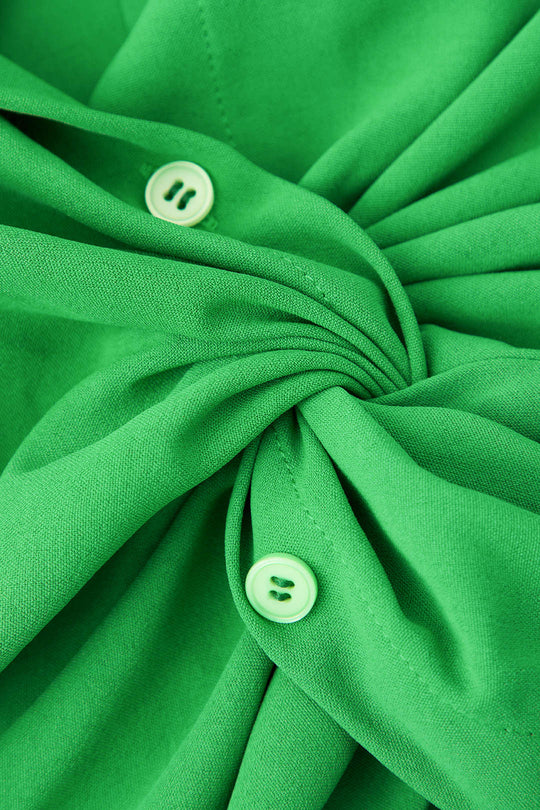 Viridis - Modern Twist Style Women's Cropped Shirt