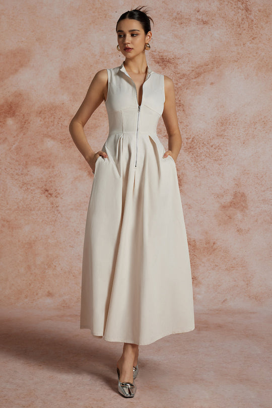 Plain Slipper Maxi Dress 