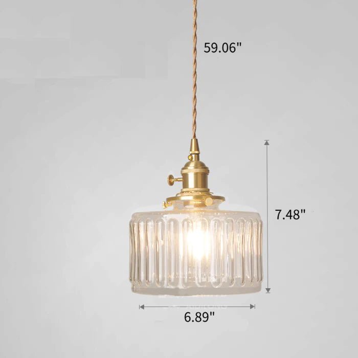 Vintage Crystal Hanging Lamp