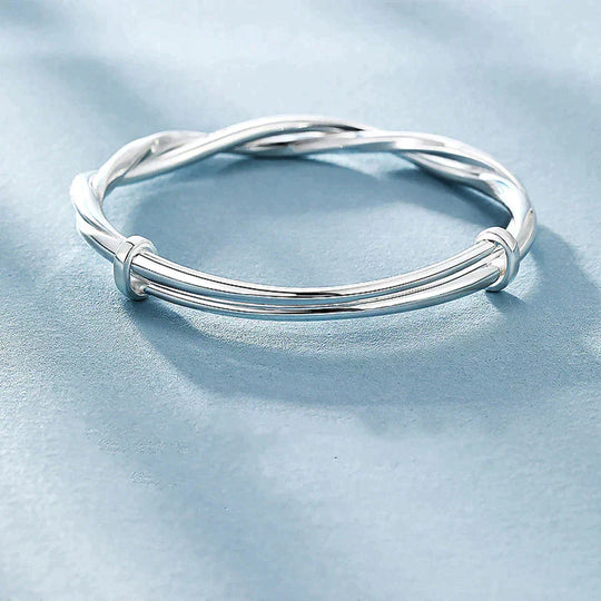 Charlotte | Twisted Silver Bracelet 