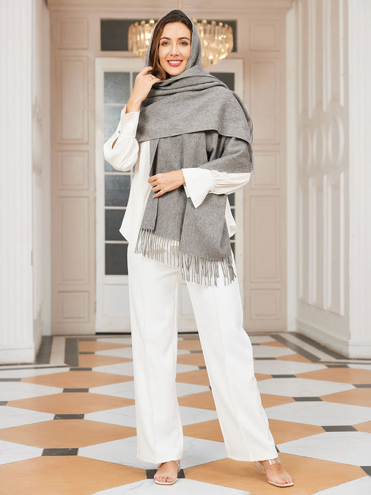 Women's Winter Scarf with Fringe | Ideal for the Cold Season