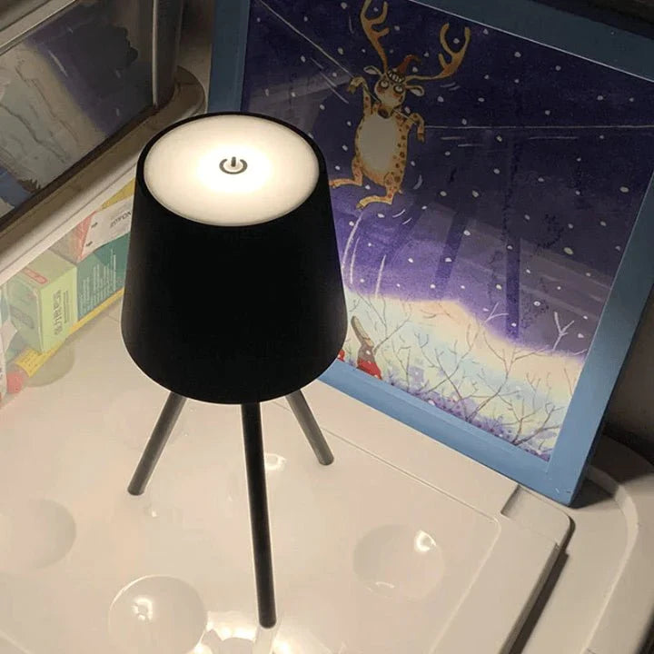 Rechargeable Table Lamp on Stand