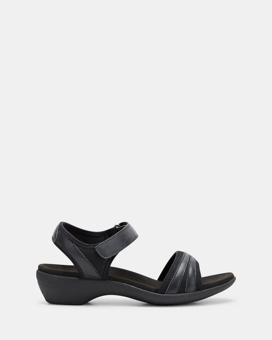 Dames | Sandaal | Geweldige | Zwart | Comfortabel | Gecontourd Voetbed