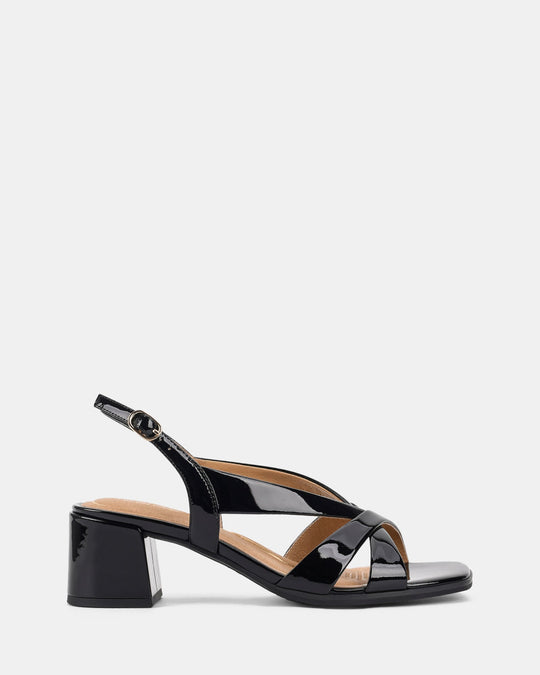 Kaboo | Sandalen | Zwart Patent | Leer | Verstelbaar | Comfortabel | Chic