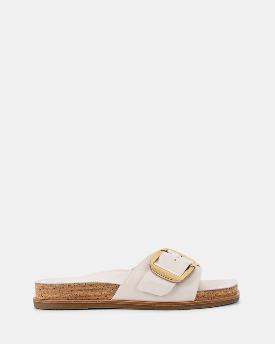 Dames | Slipper | Sappige Wit | Gouden Gesp | Comfortabel | Casual Stijl