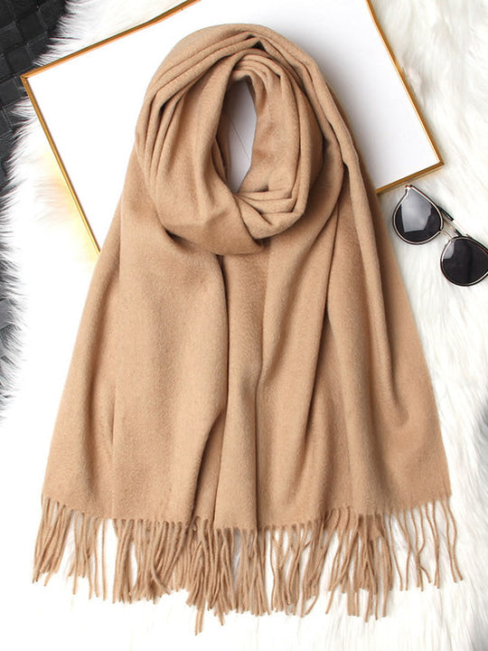 Women's Winter Scarf with Fringe | Ideal for the Cold Season