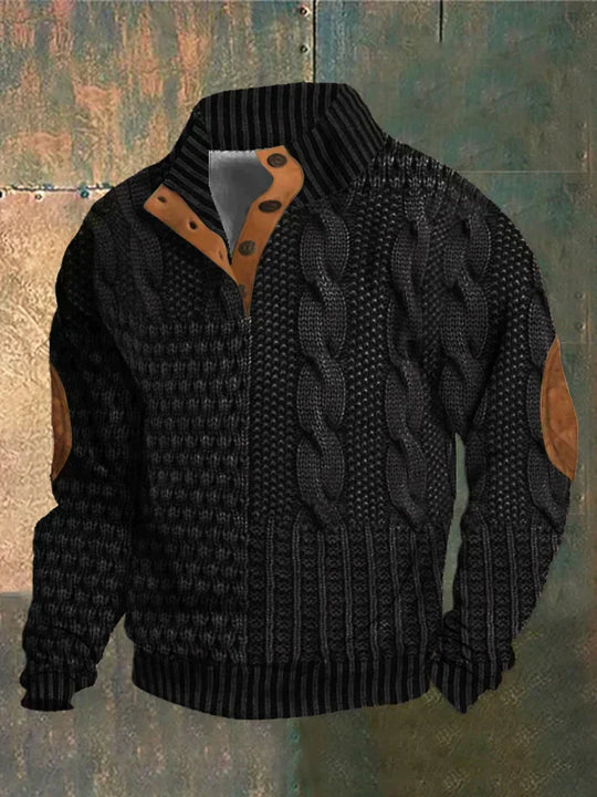 Men's Sweater with a Casual Fit and Classic Collar | Ideal for Relaxation and Everyday Use