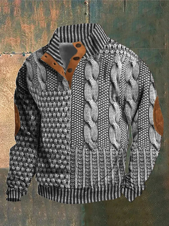 Men's Sweater with a Casual Fit and Classic Collar | Ideal for Relaxation and Everyday Use