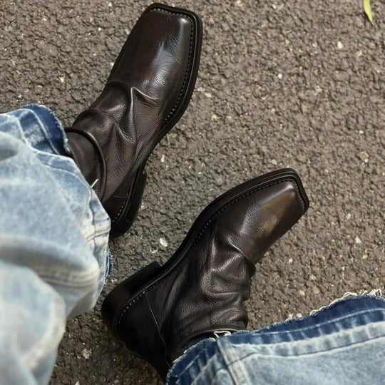 Men's | Ankle Boots | Square Toe | Sleek Silhouette | Timeless Design