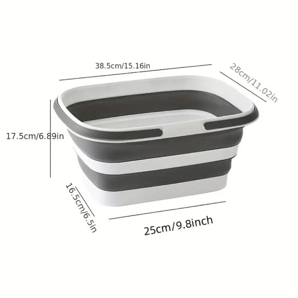 Foldable Camping Basket | Collapsible Self-Standing Plastic Container | Waterproof & Durable | Multi-Purpose Indoor Outdoor