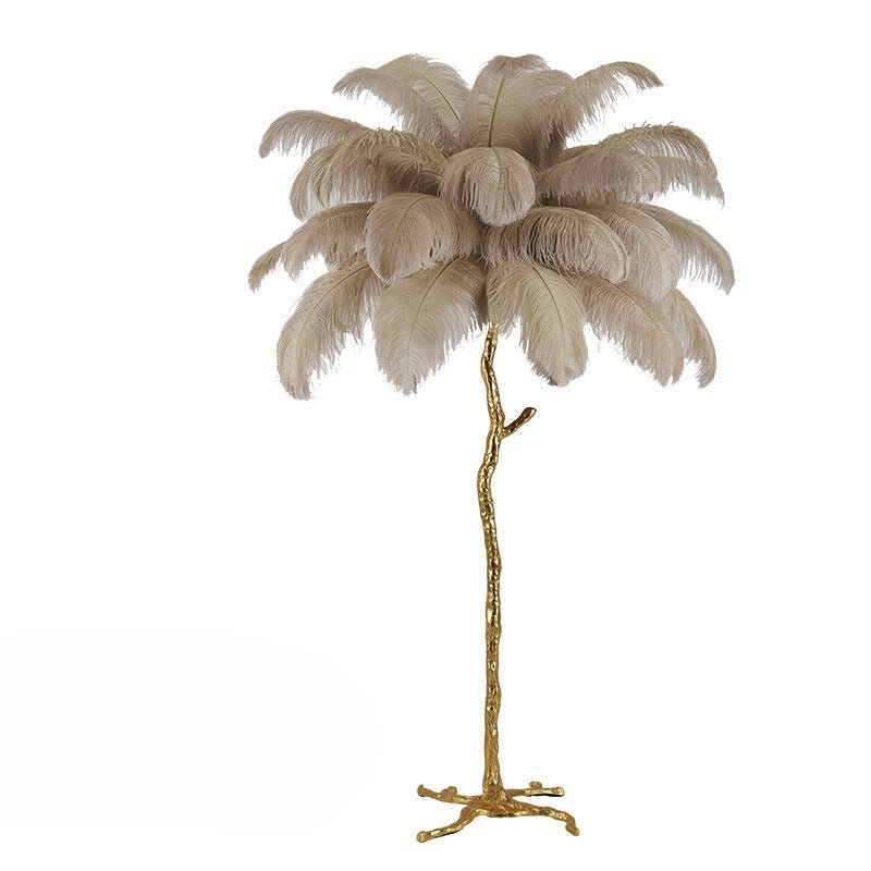 Nordic Ostrich Feather Floor Lamp