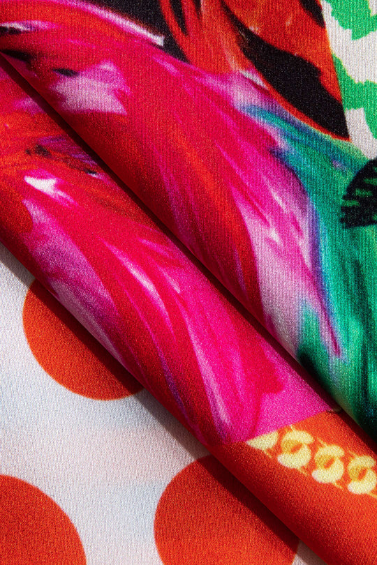 Floral Print Slip Mini Dress 