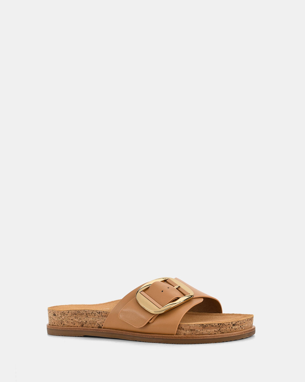 Dames | Slipper | Sappige Kameel | Gouden Gesp | Comfortabel | Casual Stijl