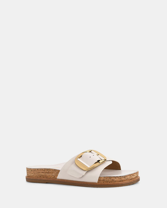 Dames | Slipper | Sappige Wit | Gouden Gesp | Comfortabel | Casual Stijl