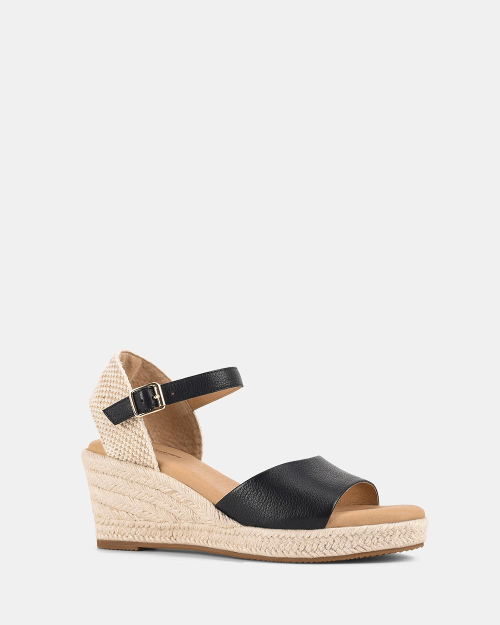 Dames | Ersa Zwart | Sandalen | Comfortabel | Verstelbare Gesp