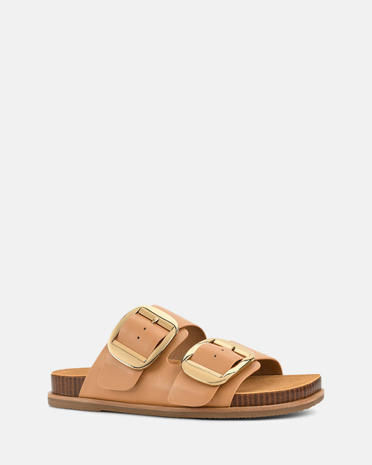 Dames | Sandaal | Jonah | Kameel | Comfortabel | Deep Comfort™ Voetbed