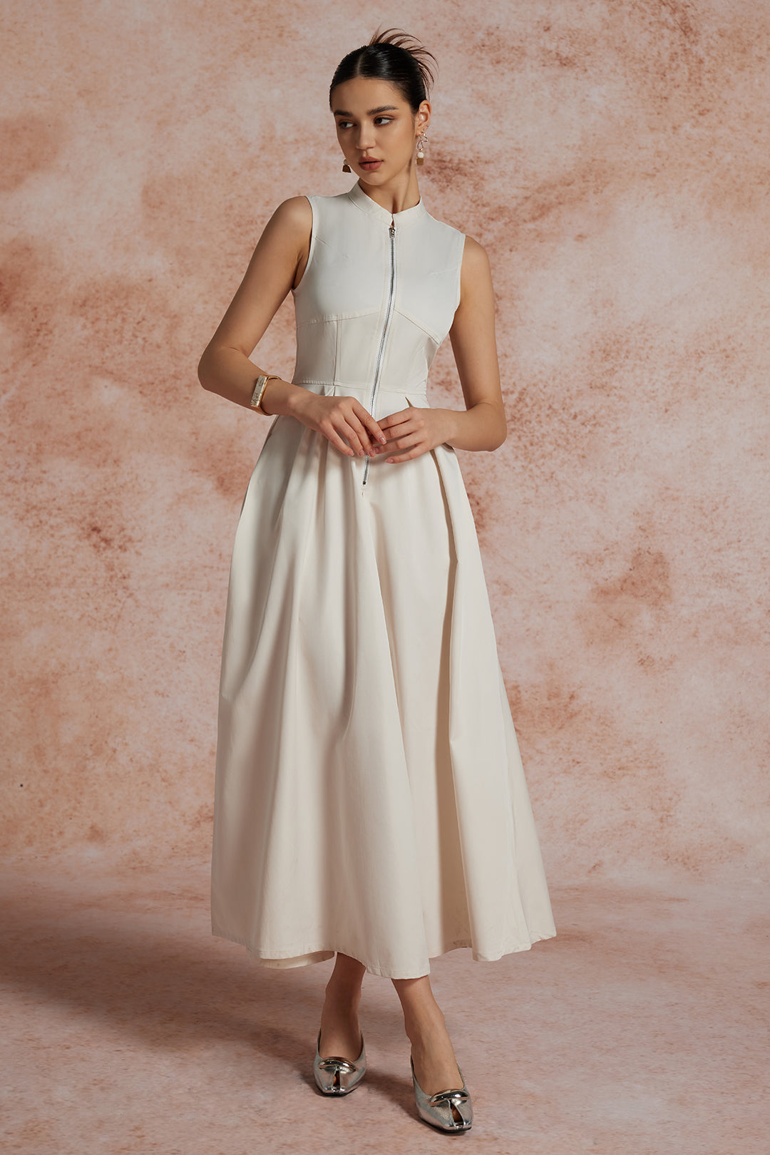 Plain Slipper Maxi Dress 