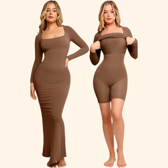 Long Sleeve Shapewear Dress – Flattering and Comfortable