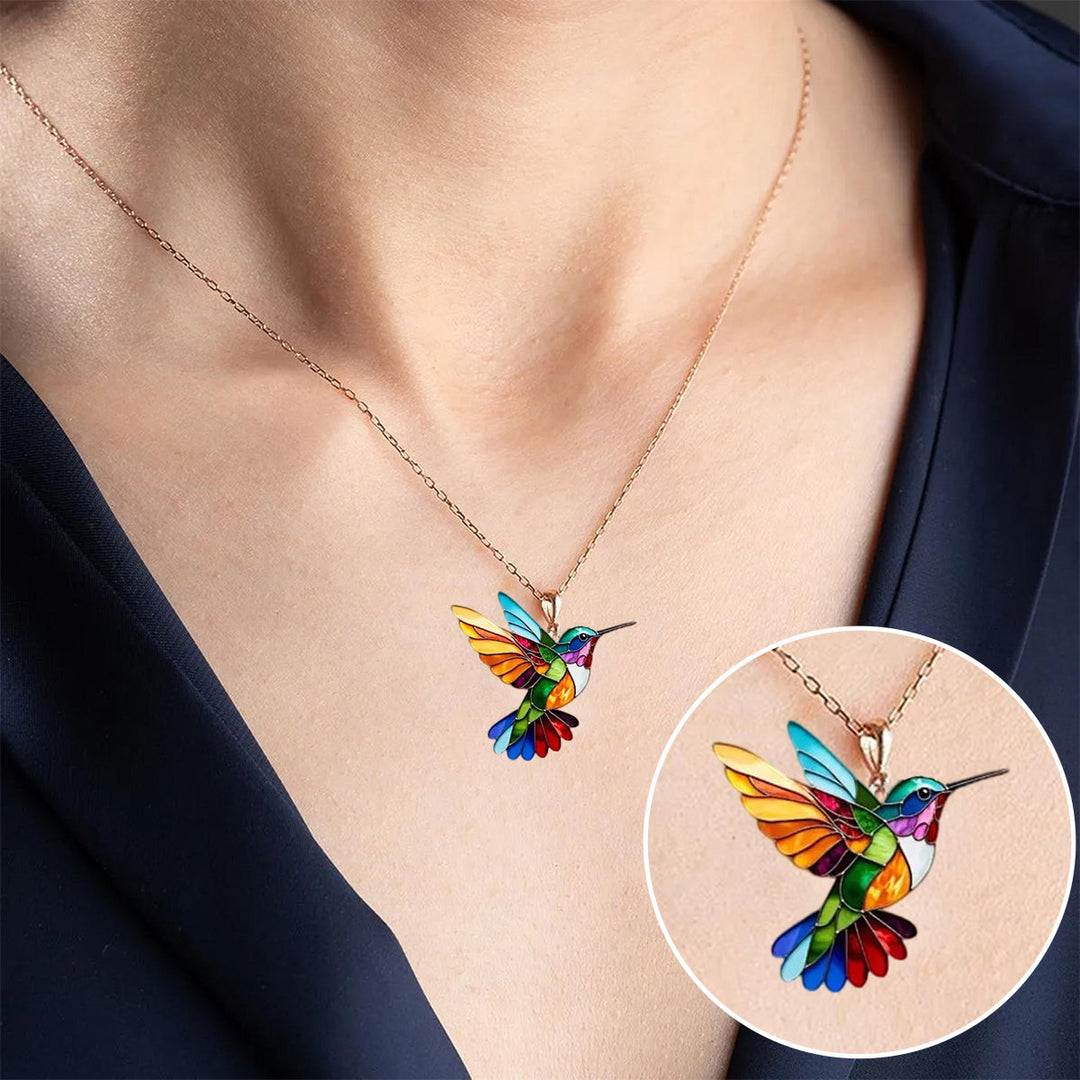 Colorful Hummingbird Necklace – A Symbol of Freedom and Hope