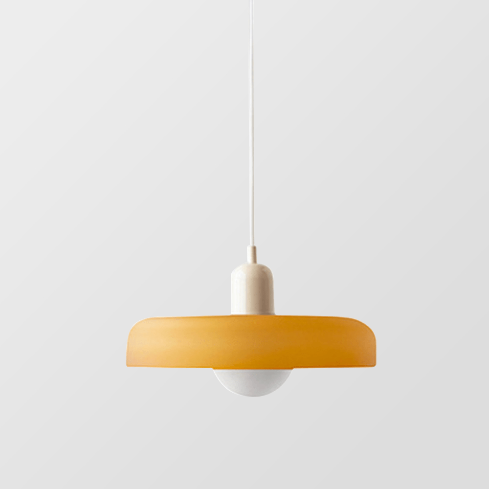 Bauhaus Pendant Lamp Made of Colored Glass