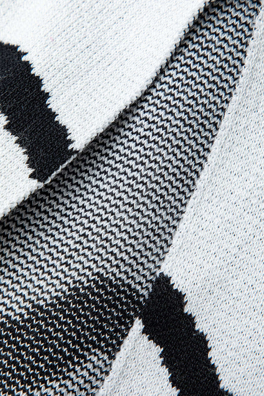 Line Pattern Cut Out Slit Wide Maxi Dress 