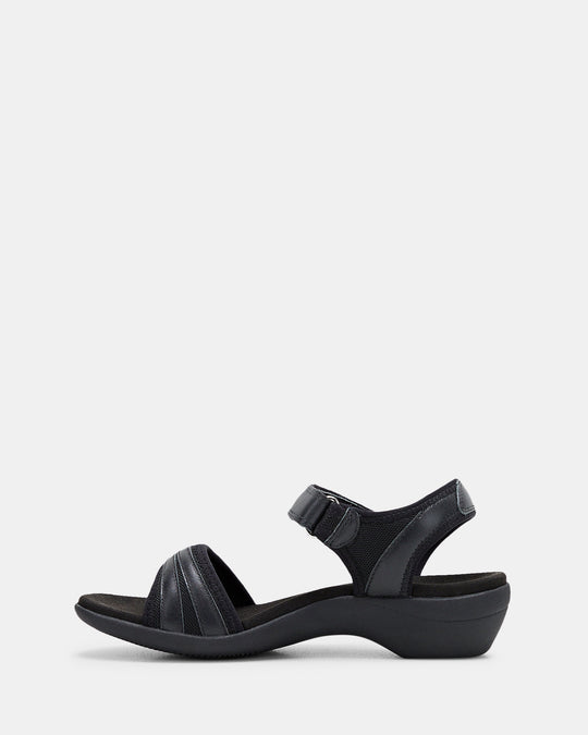 Dames | Sandaal | Geweldige | Zwart | Comfortabel | Gecontourd Voetbed