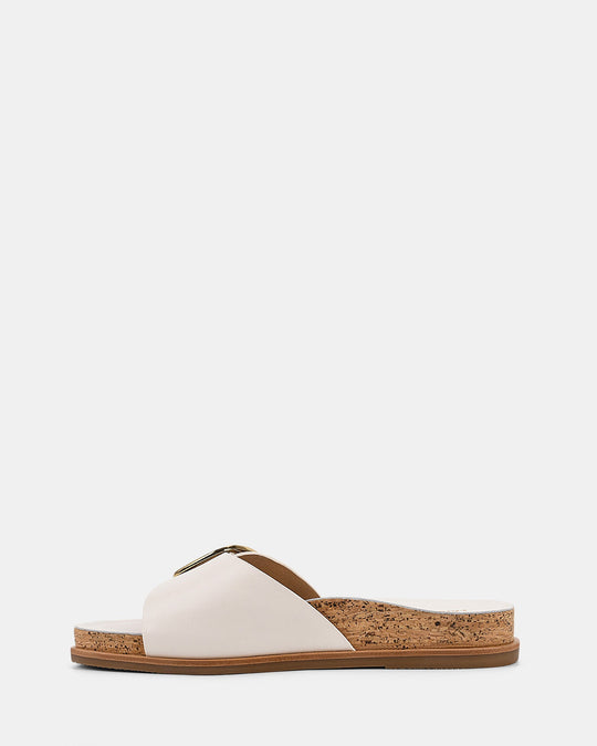 Dames | Slipper | Sappige Wit | Gouden Gesp | Comfortabel | Casual Stijl