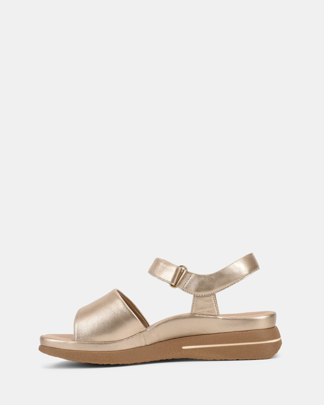 Dames | Sandaal | Kazumi Soft Gold | Zelfsluitende Band | Comfortabel | Casual Stijl