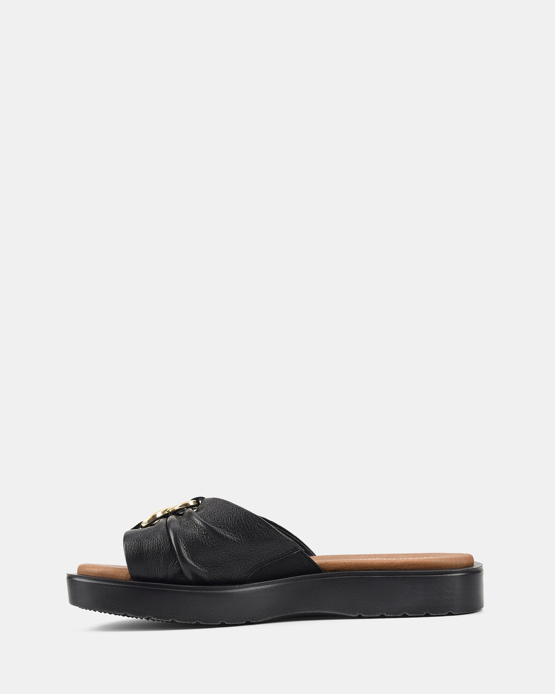 Dames | Sandaal | Renew Zwart | Golvende Zool | Comfortabel | Casual Stijl