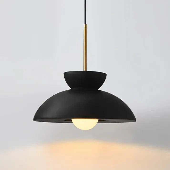 Scandinavian Pendant Lamp for Dining Room | Augustus Minimalist Metal Resin Design | E26/E27 Socket | Adjustable 1.5m Cable