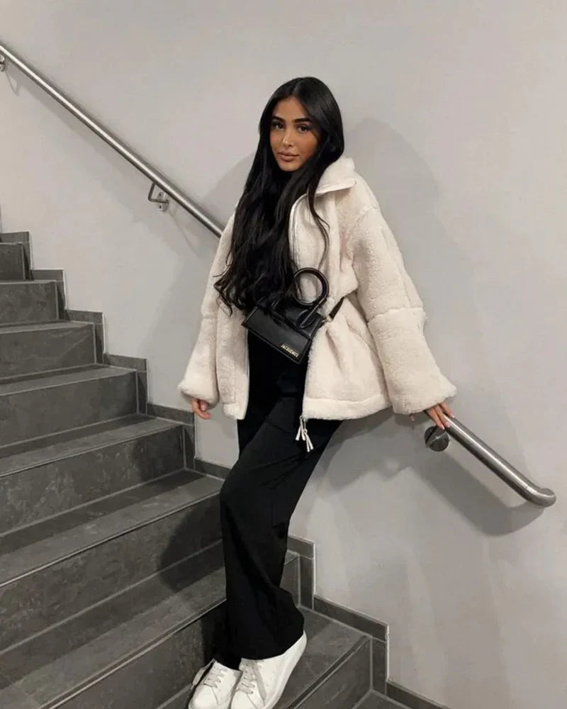 Teddy Fleece Jacket Luna | Warmth and Style