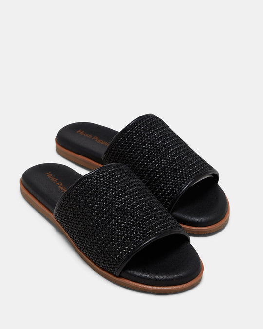 Dames | Sandaal | Paradise Weave | Zwarte Weave | Comfortabel | Flexibele Zool