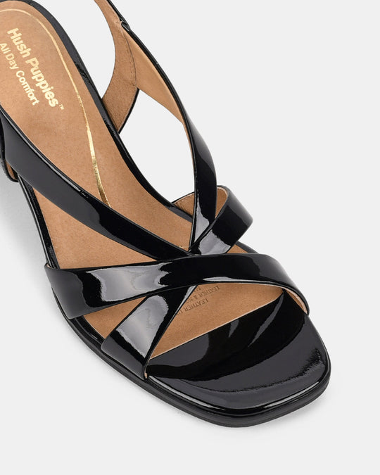 Kaboo | Sandalen | Zwart Patent | Leer | Verstelbaar | Comfortabel | Chic