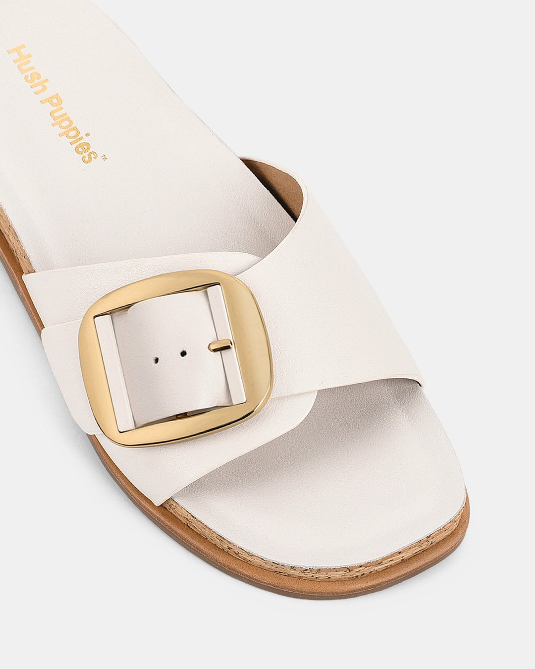 Dames | Slipper | Sappige Wit | Gouden Gesp | Comfortabel | Casual Stijl