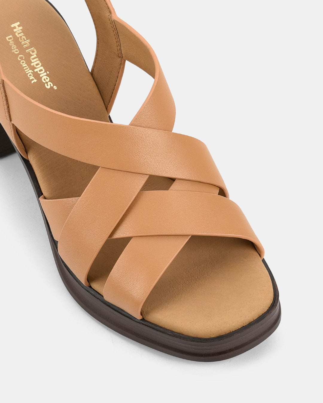 Dames | Sandaal | Halo | Camel | Blokhak | Comfortabel | Verstelbare Gesp