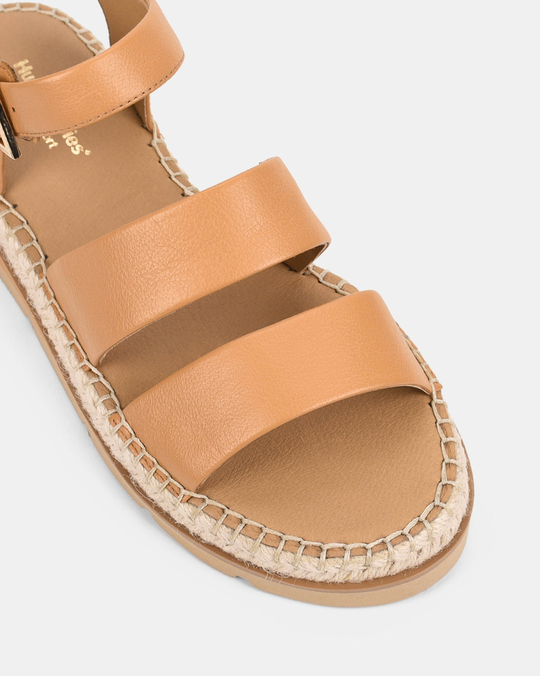 Dames | Sandaal | Weef Kameel | Verstelbare Gesp | Comfortabel | Elegant